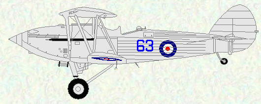Hawker Hind of No 63 Squadron