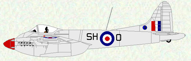 Hornet F Mk 3 of No 64 Squadron