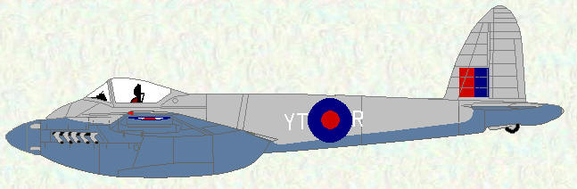Hornet F Mk 1 of No 65 Squadron