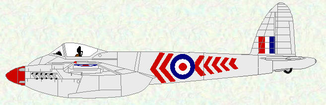 Hornet F Mk 3 of No 65 Squadron (squadron markings)