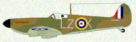 Spitfire I of No 66 Squadron (code LZ)