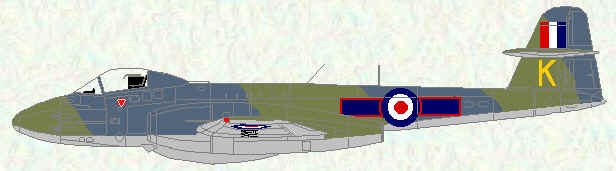 Meteor F Mk 8 of No 72 Squadron