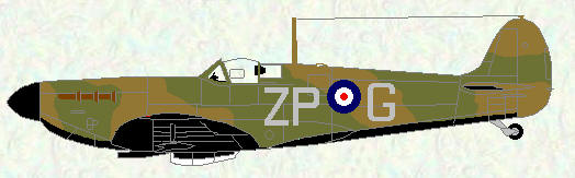 Spitfire I of No 74 Squadron (coded ZP)