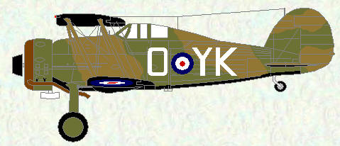 Gladiator II of No 80 Squadron (coded YK)