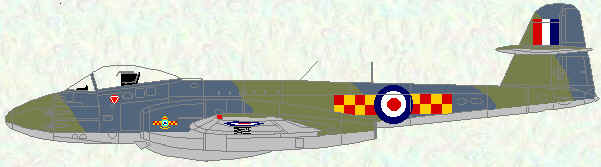 Meteor F Mk 8 of No 92 Squadron