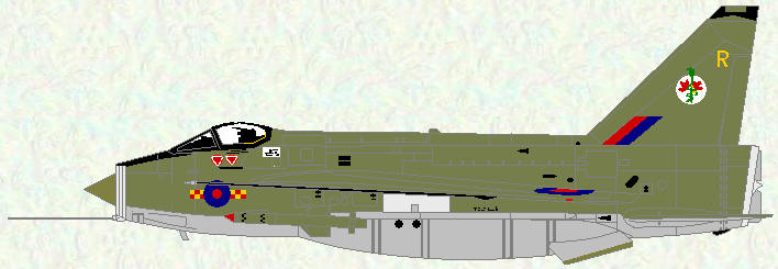 Lightning F Mk 2A of No 92 Squadron (Dark Green Scheme)