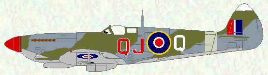 Spitfire VIII of no 92 Squadron