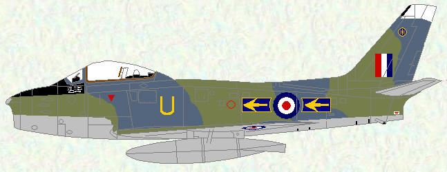 Sabre F Mk 4 of No 93 Squadron