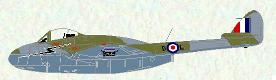Vampire FB Mk 5 of No 98 Squadron