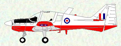 Bulldog T Mk 1 - red/white trainer scheme
