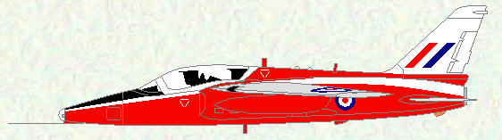 Gnat T Mk 1 - final red/white/grey scheme