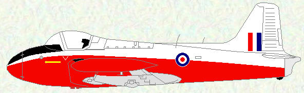 Jet Provost T Mk 3/3A - final red/white/grey scheme