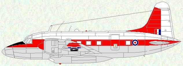 Varsity T Mk 1 - final red/white/grey scheme