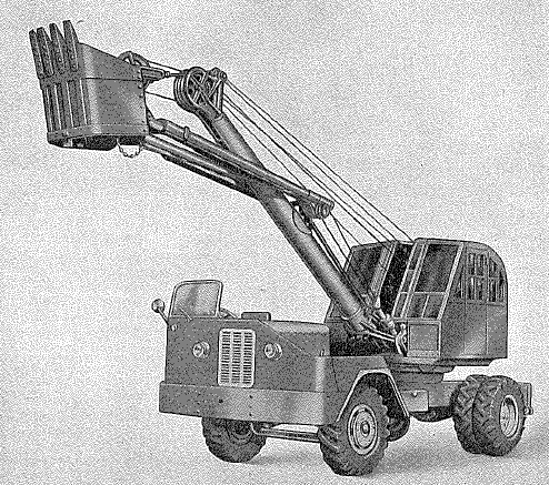 Allen Excavator, Lorry mounted, TypeTK6 with face shovel
