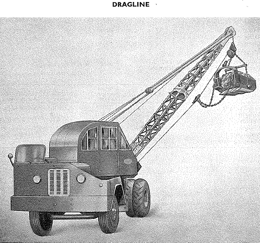 Allen Excavator, Lorry mounted, TypeTK6  with dragline