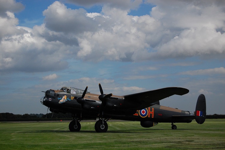 Lancaster, NX611 'Just Jane' during a taxy run at LAHC, East Kirkby