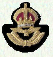 Officers' beret badge - Officers below Air Rank (King's Crown)