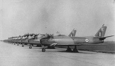 A line up of No 112 Sqn's Sabre F Mk 4s