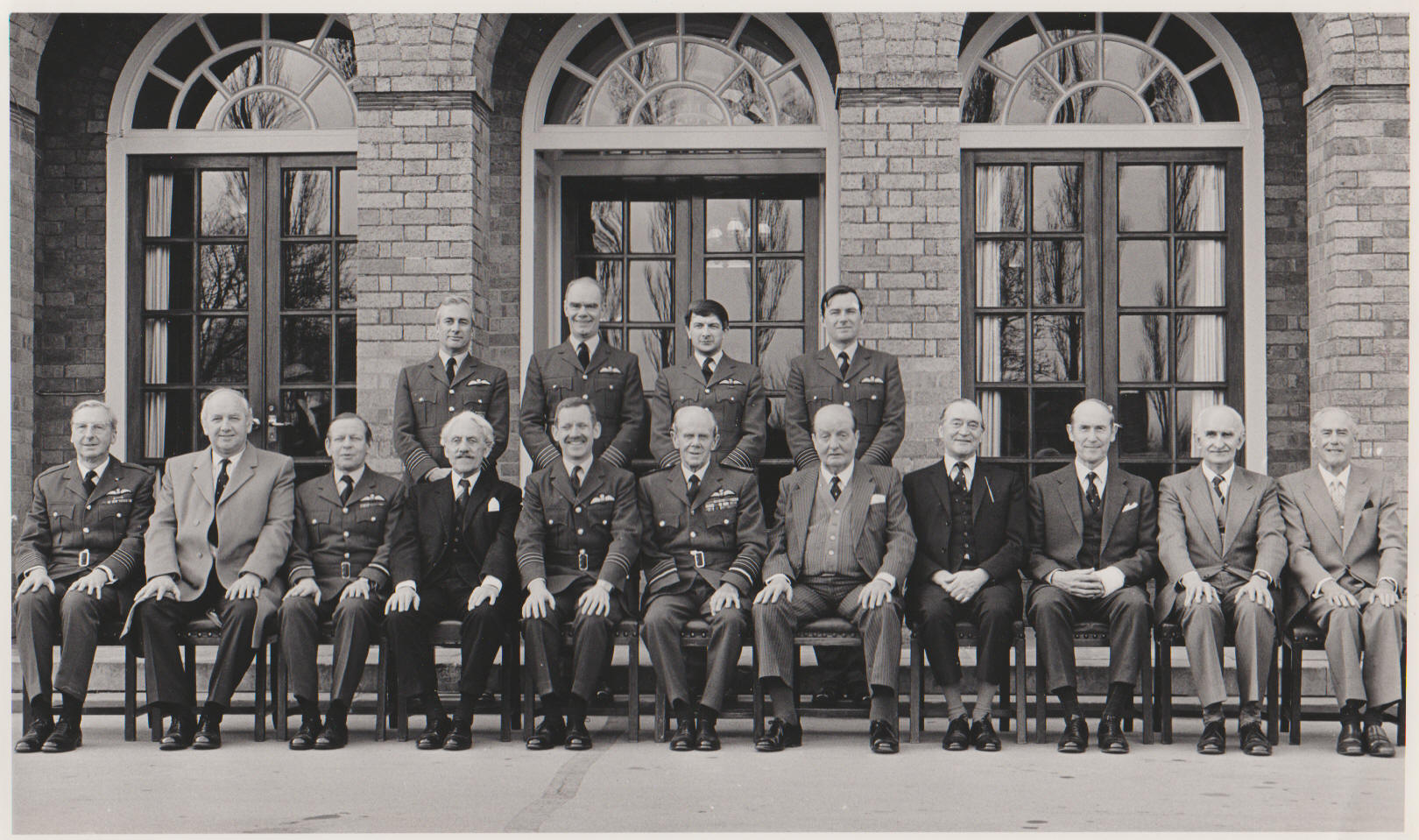 Ex Squadron Commanders at the squadron disbandment - 1984