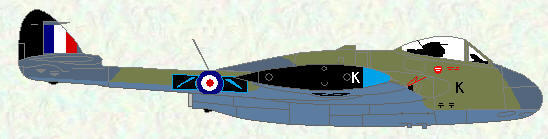 Venom FB Mk 1 of No 60 Squadron