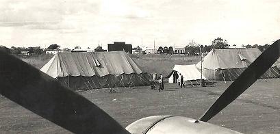 No 82 Sqn tents at Eastleigh in Kenya