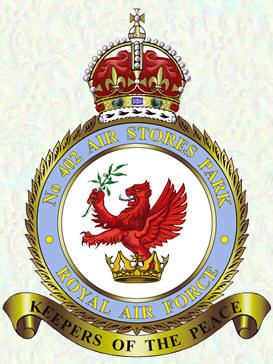 No 402 Air Stores Park badge