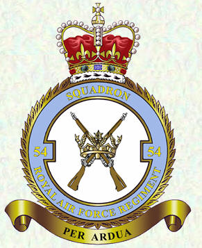 No 54 Squadron RAF Regiment badge