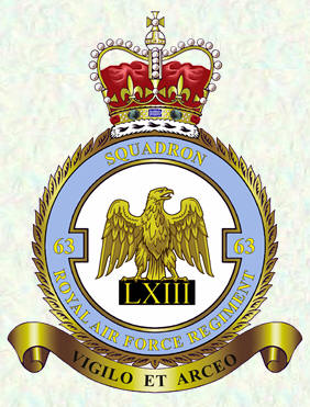 No 63 Squadron RAF Regiment badge