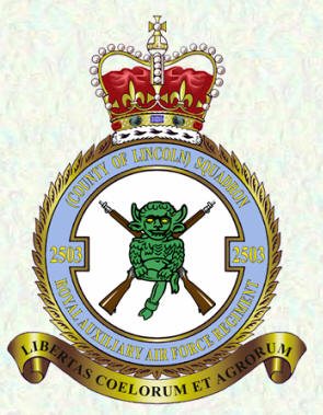 No 2503 (County of Lincoln) Squadron RAuxAF Regiment badge