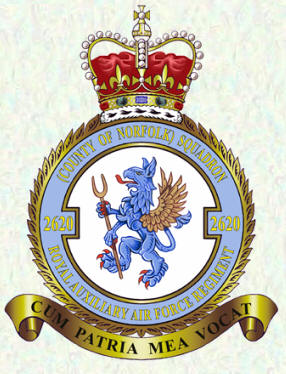 No 2620 (County of Norfolk) Squadron RAuxAF Regiment badge