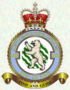 Badge - No 3605 (County of Warwick) Fighter Control Unit