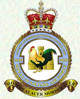 No 3620 (Country of Norfolk) Fighter Control Unit badge