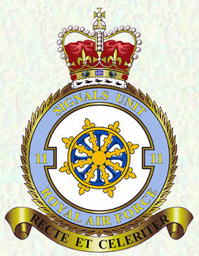 No 11 Signals Unit badge