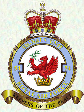 No 54 Signals Unit badge