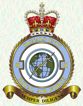 No 81 Signals Unit badge