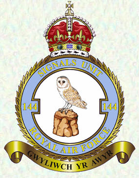 No 144 Signals Unit badge