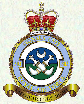 No 303 Signals Unit badge