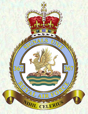 No 367 Signals Unit badge