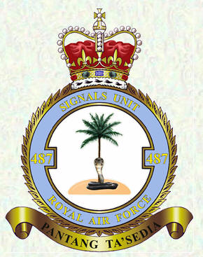 Badge - No 487 Signals Unit
