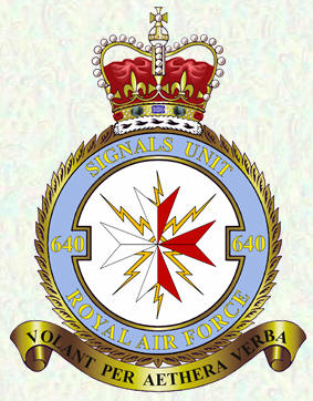 No 640 Signals Unit badge