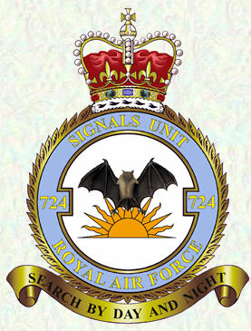 No 724 Signals Unit badge