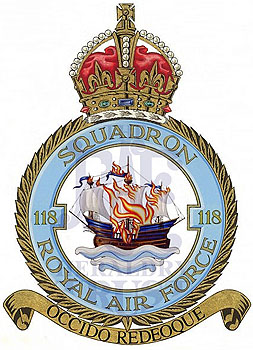 No 118 Squadron badge