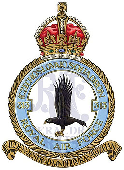 No 313 (Czechoslovak) Squadron badge