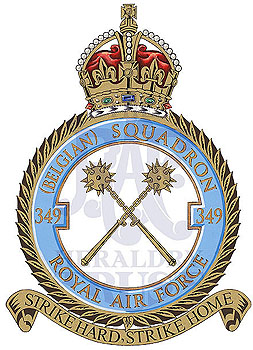 No 349 (Belgian) Squadron badge