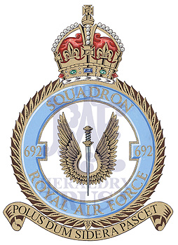 No 692 (Fellowship of the Bellows) Squadron badge