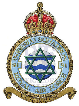 No 91 (Nigeria) Squadron badge