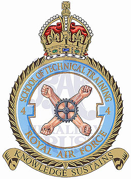 No 4 School of Technical Training badge