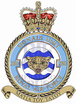 No 280 Signals Unit badge