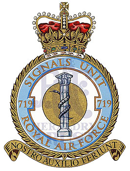 No 719 Signals Unit badge