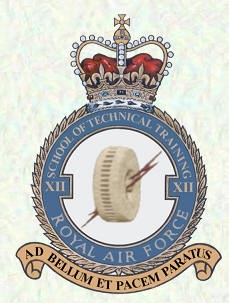 Badge of No 12 School of Technical Training, RAF Melksham